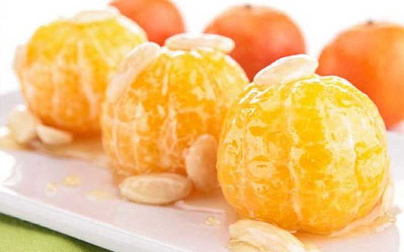 Mandarinų ir medaus desertas