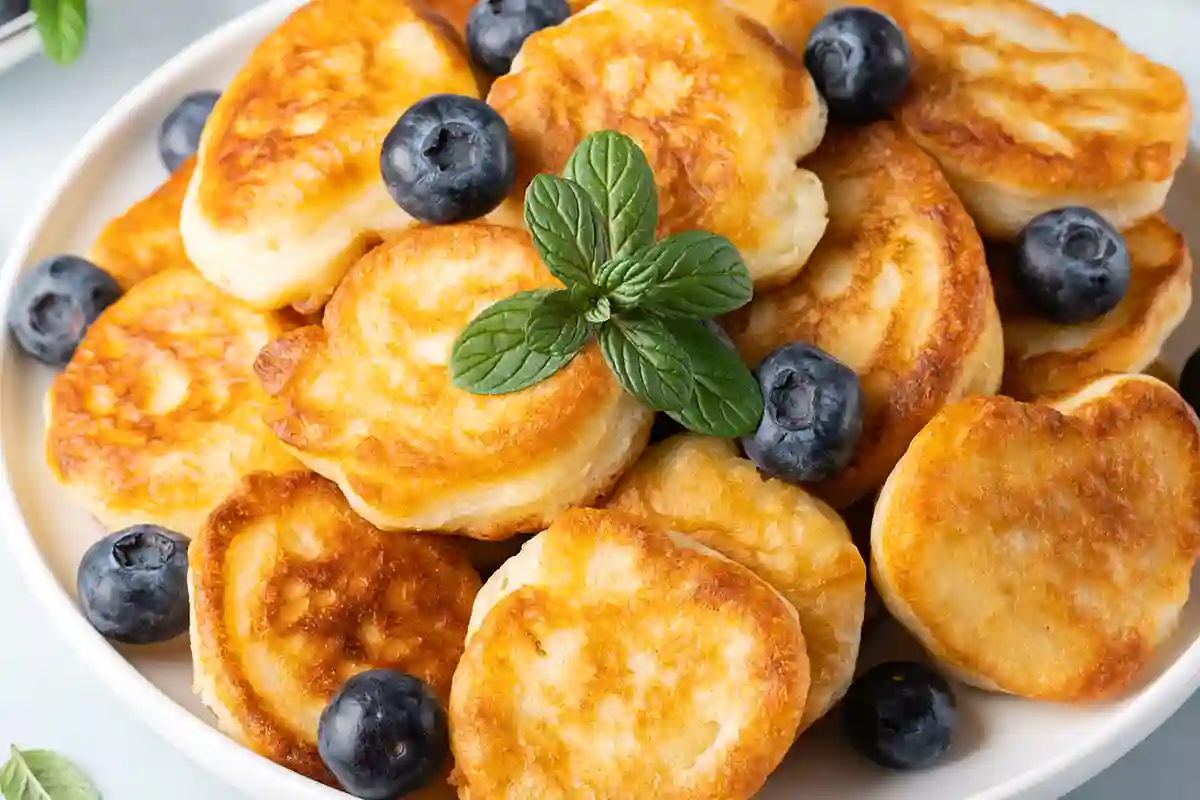 Blynai su kefyru ir obuoliais