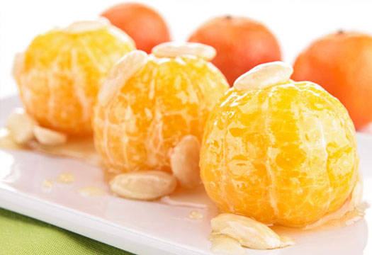 Mandarinų ir medaus desertas