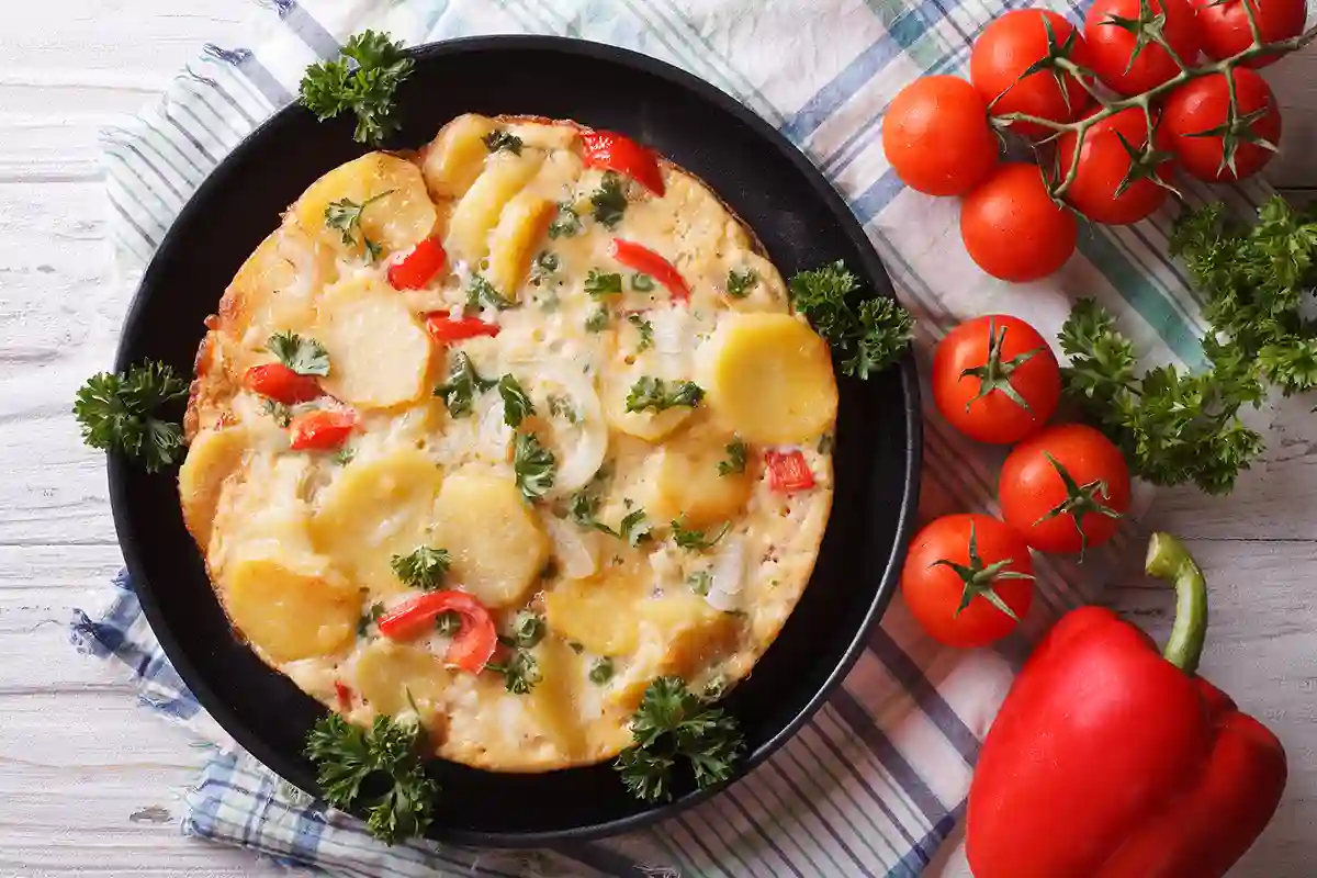 Omletas su daržovėmis