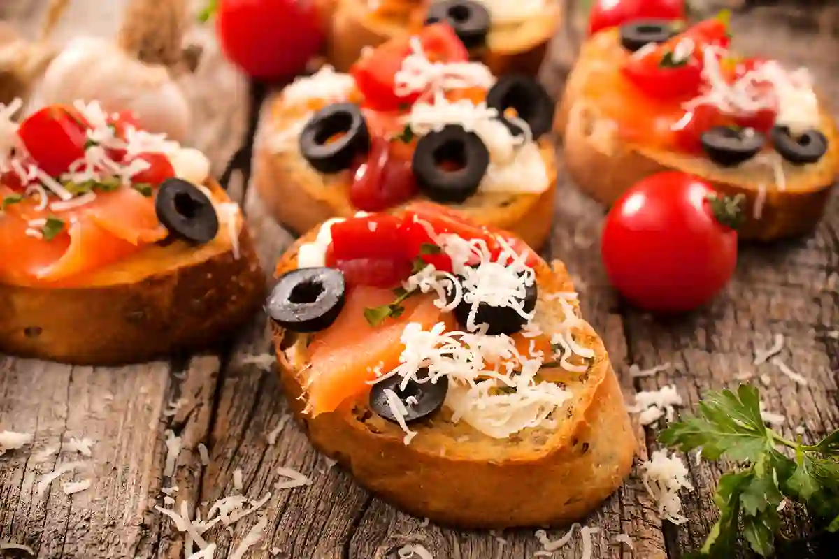 Itališka "Bruschetta" su lašiša