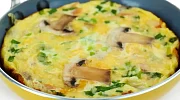 Omletas su pievagrybiais