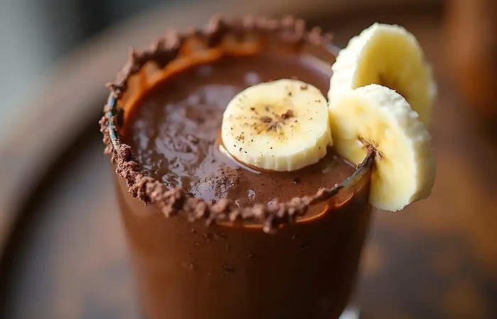 Šokoladinis bananų kokteilis
