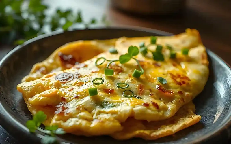 Omletas su svogūnų laiškais