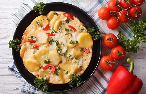 Omletas su daržovėmis