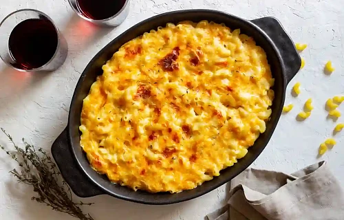 Makaronų apkepas su sūriu
