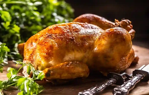 Orkaitėje kepta višta: medaus ir garstyčių marinatas