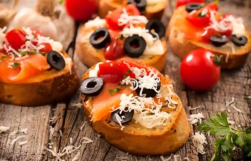 Itališka "Bruschetta" su lašiša