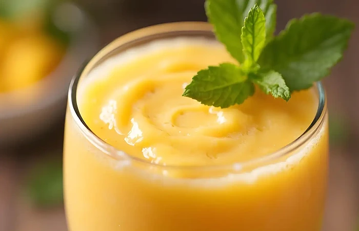 Mango kokteilis su jogurtu