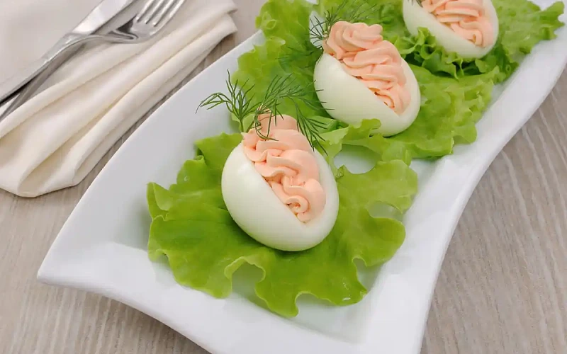 Lašiša įdaryti kiaušiniai