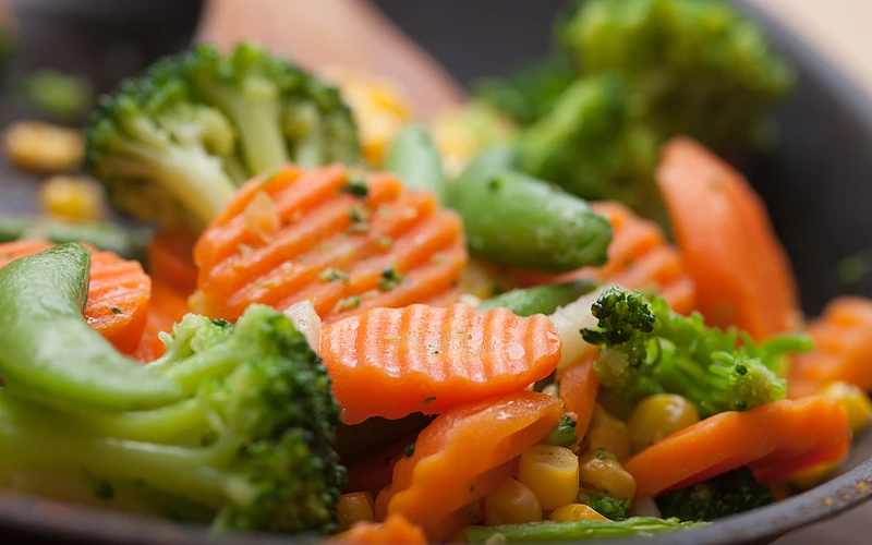 Šaldytų daržovių garnyras