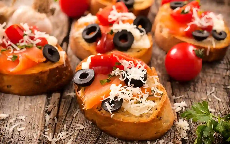 Itališka "Bruschetta" su lašiša